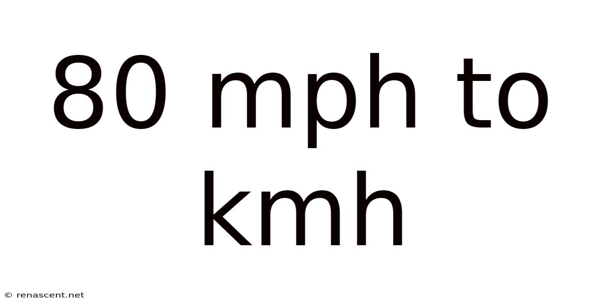 80 Mph To Kmh