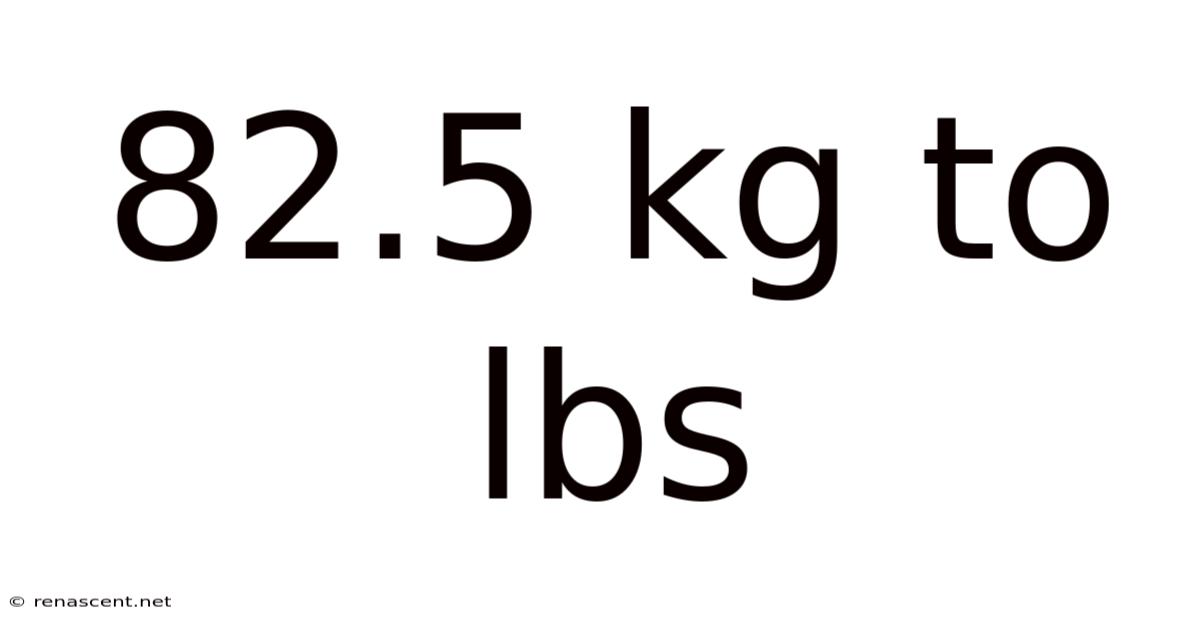 82.5 Kg To Lbs