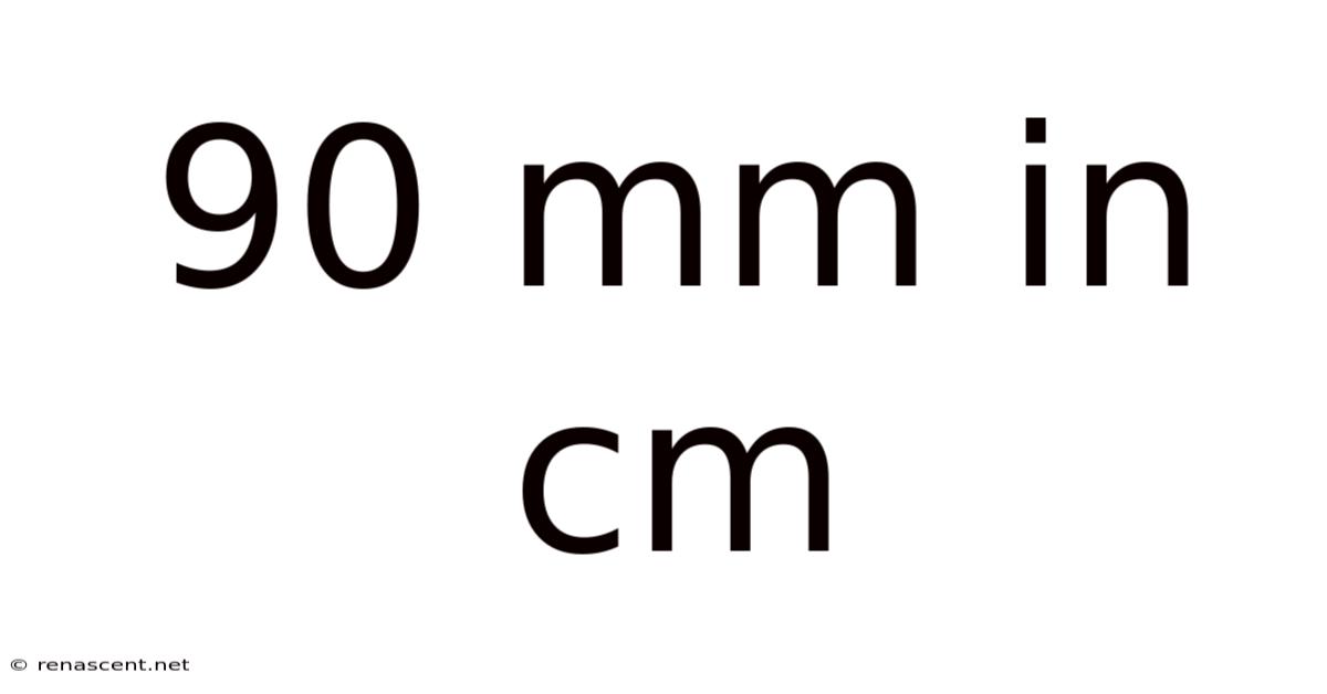 90 Mm In Cm