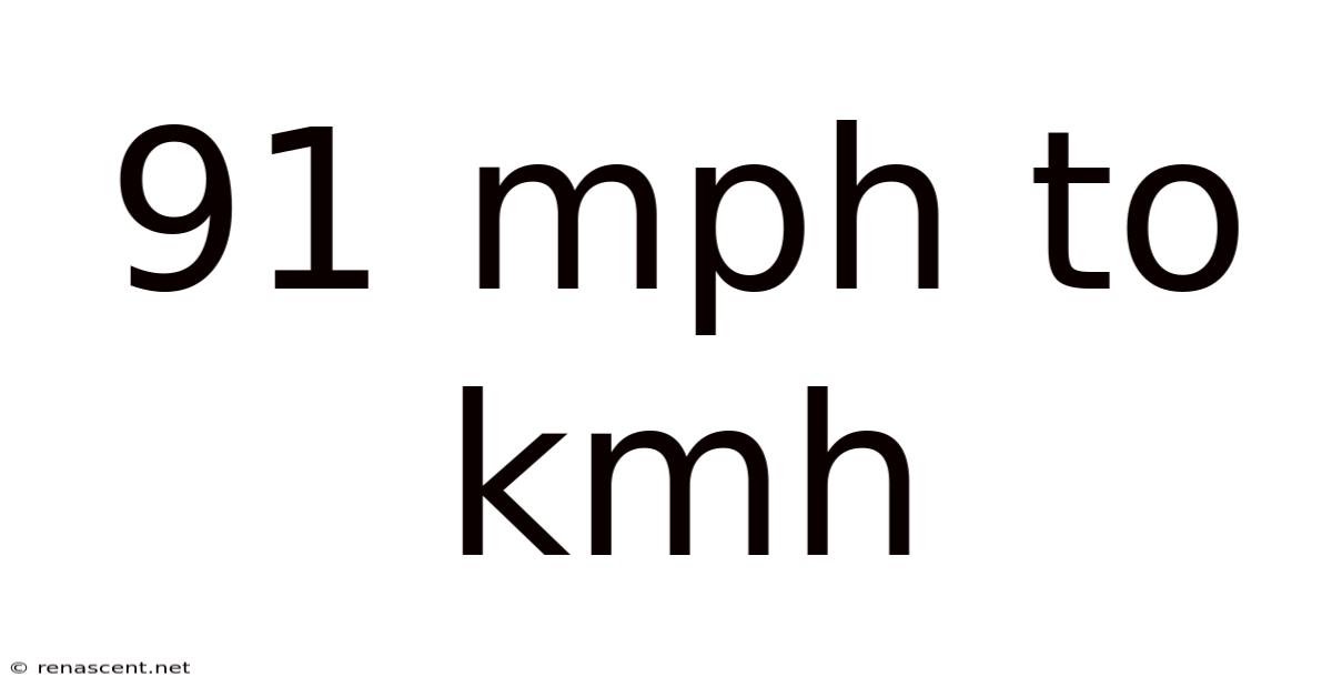 91 Mph To Kmh