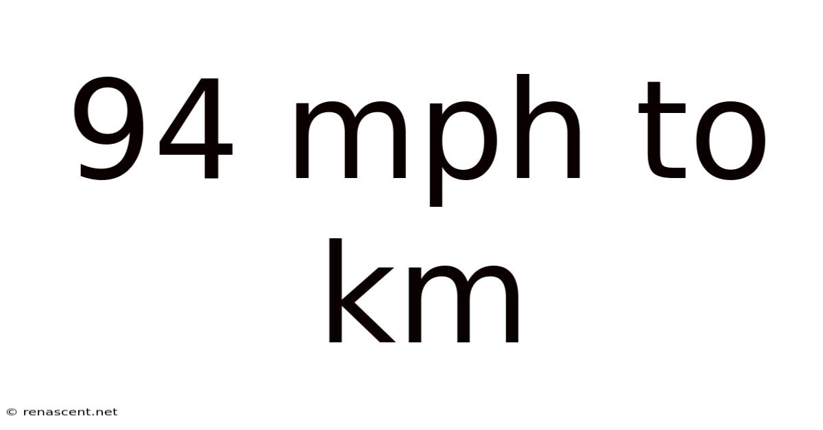 94 Mph To Km