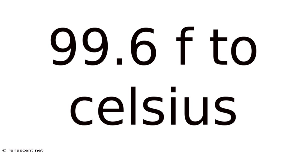 99.6 F To Celsius