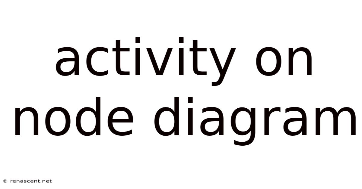 Activity On Node Diagram