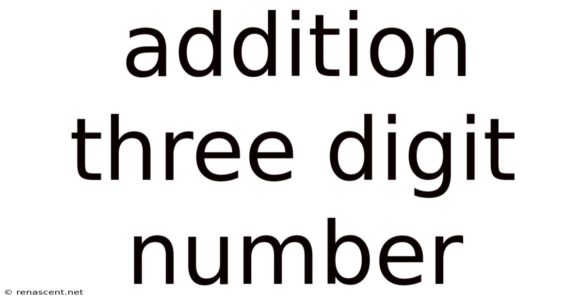 Addition Three Digit Number