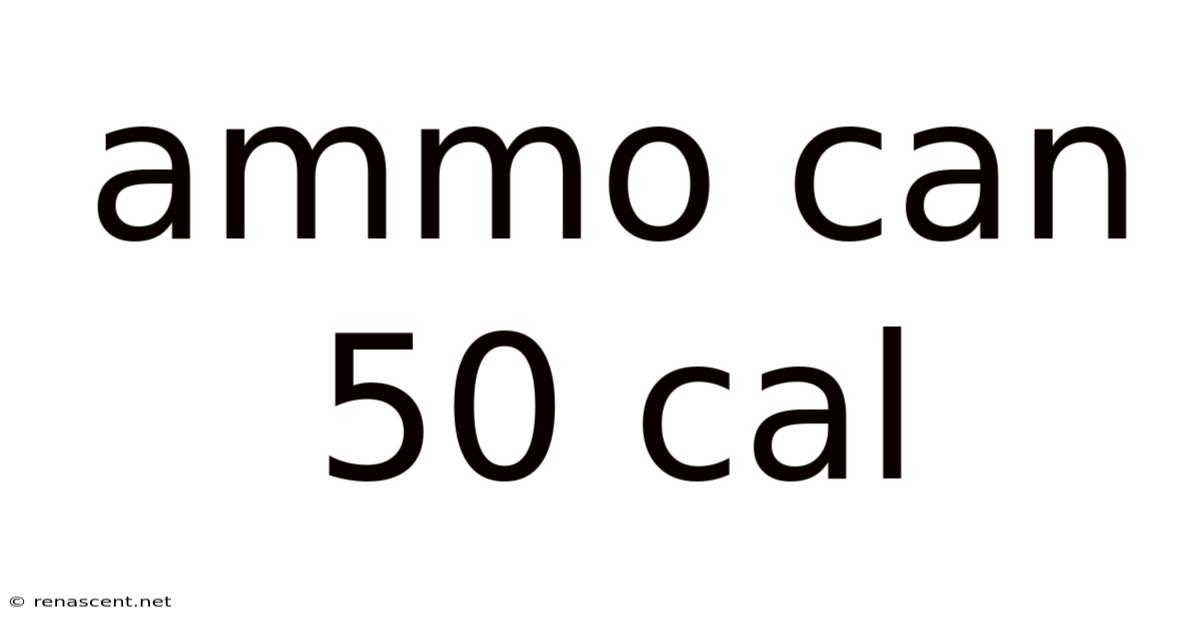 Ammo Can 50 Cal