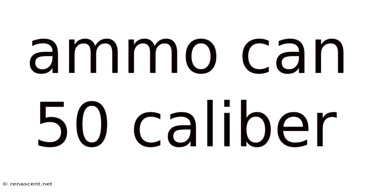 Ammo Can 50 Caliber