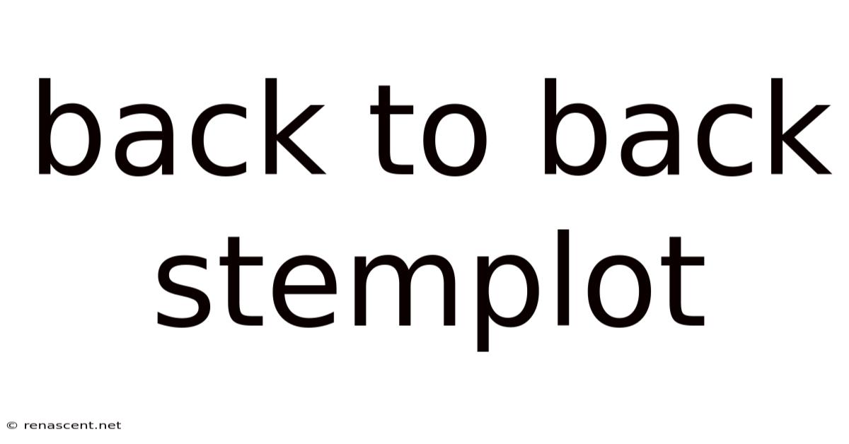 Back To Back Stemplot