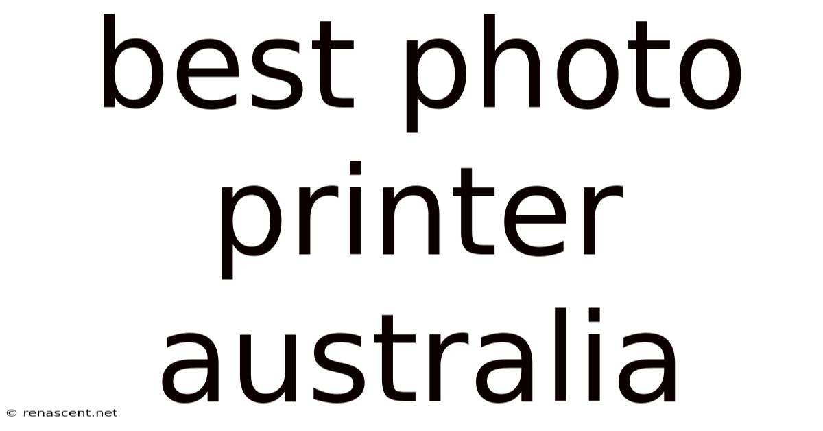 Best Photo Printer Australia