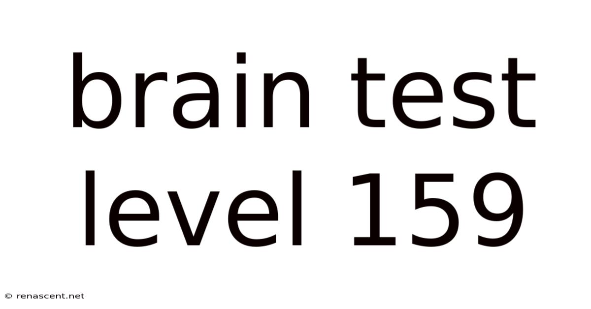 Brain Test Level 159