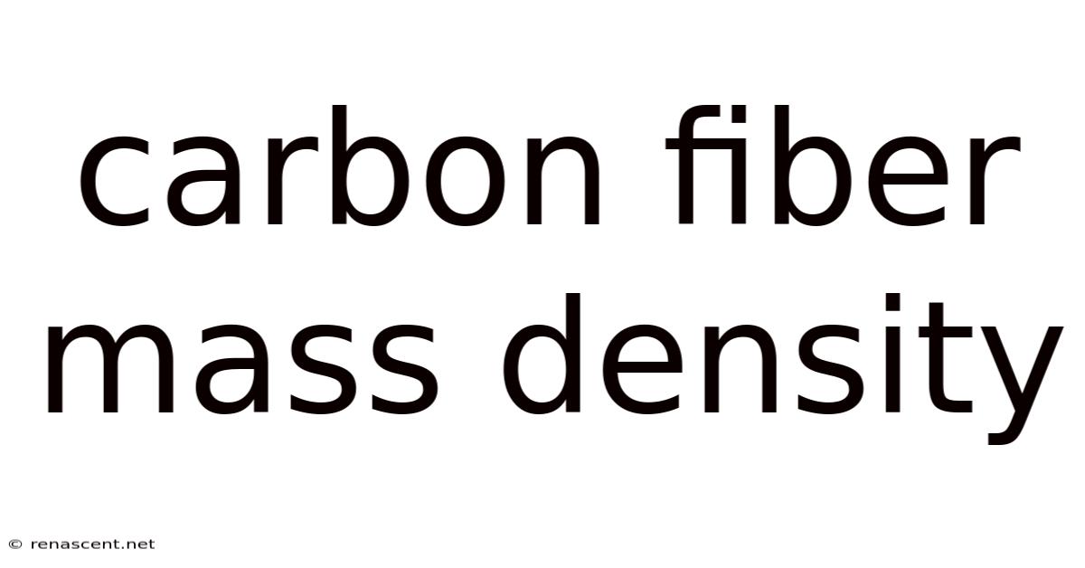 Carbon Fiber Mass Density