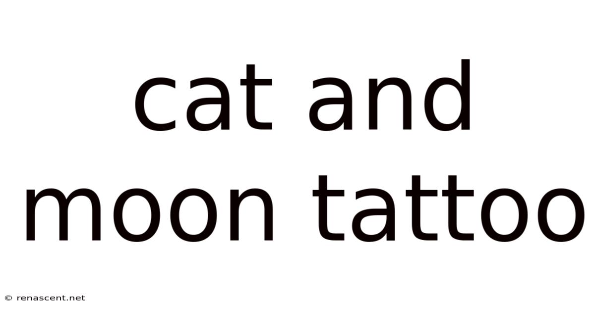 Cat And Moon Tattoo