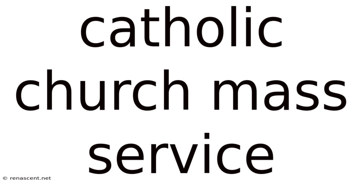 Catholic Church Mass Service
