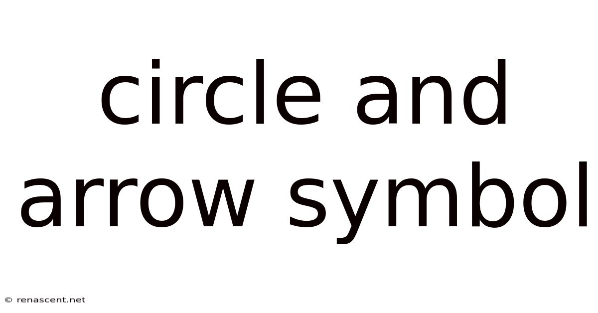 Circle And Arrow Symbol