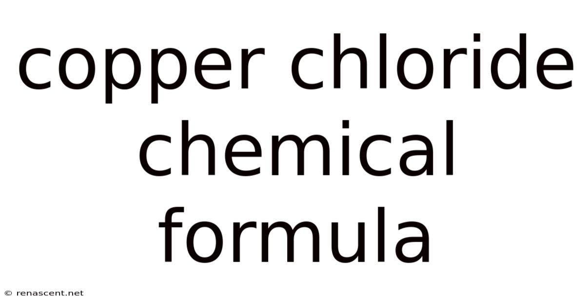Copper Chloride Chemical Formula
