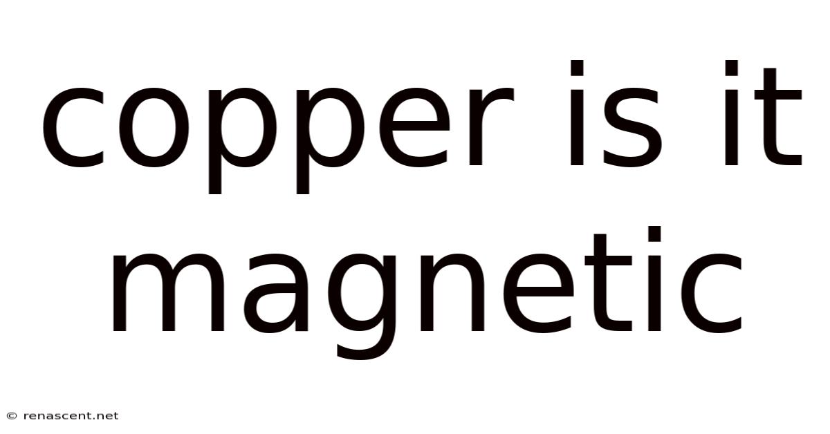 Copper Is It Magnetic