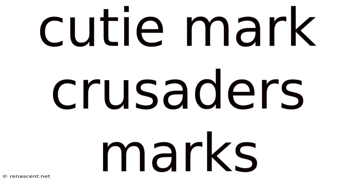 Cutie Mark Crusaders Marks