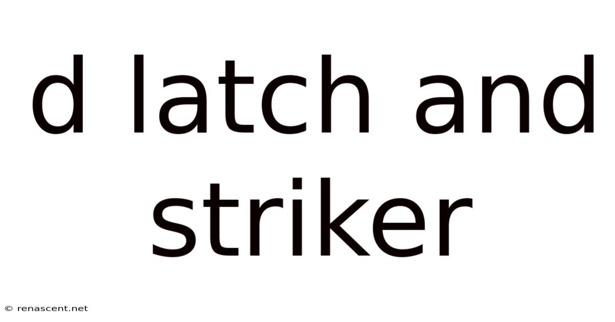 D Latch And Striker