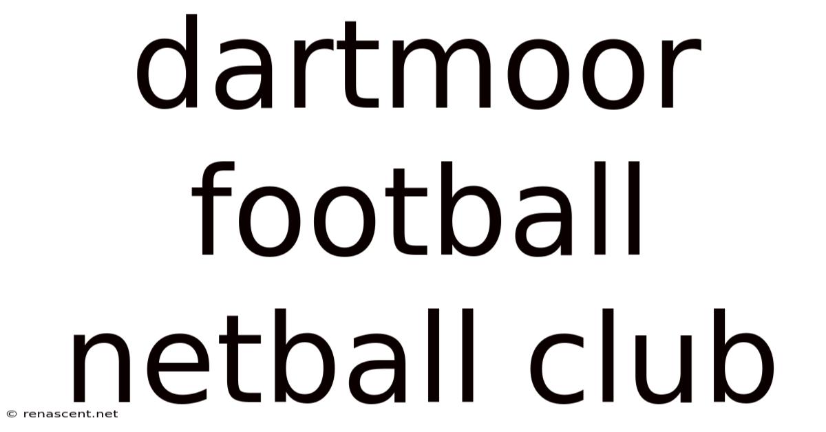 Dartmoor Football Netball Club
