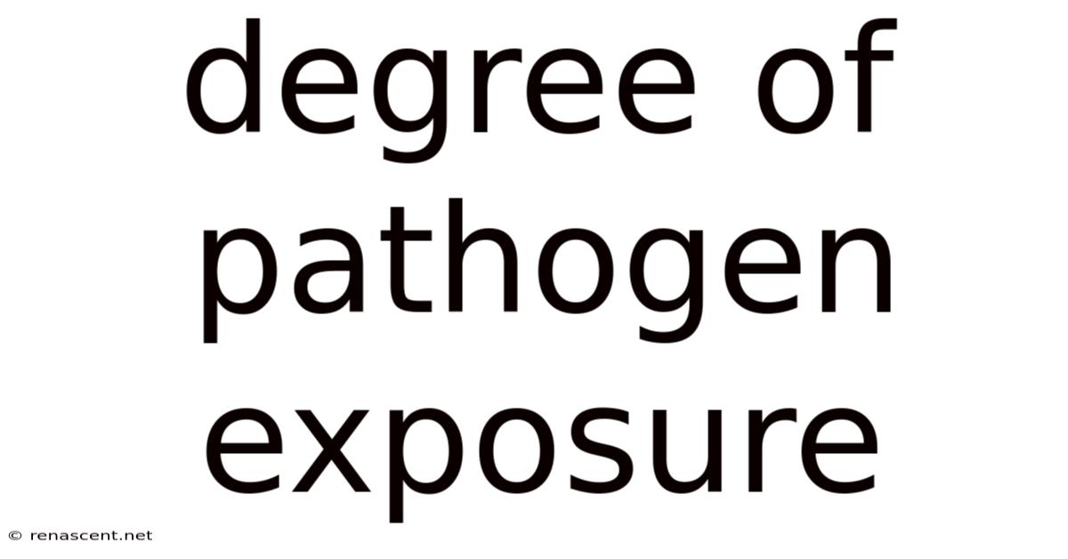 Degree Of Pathogen Exposure