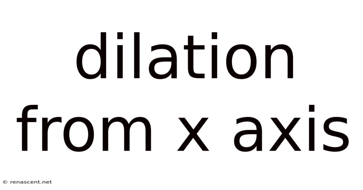 Dilation From X Axis