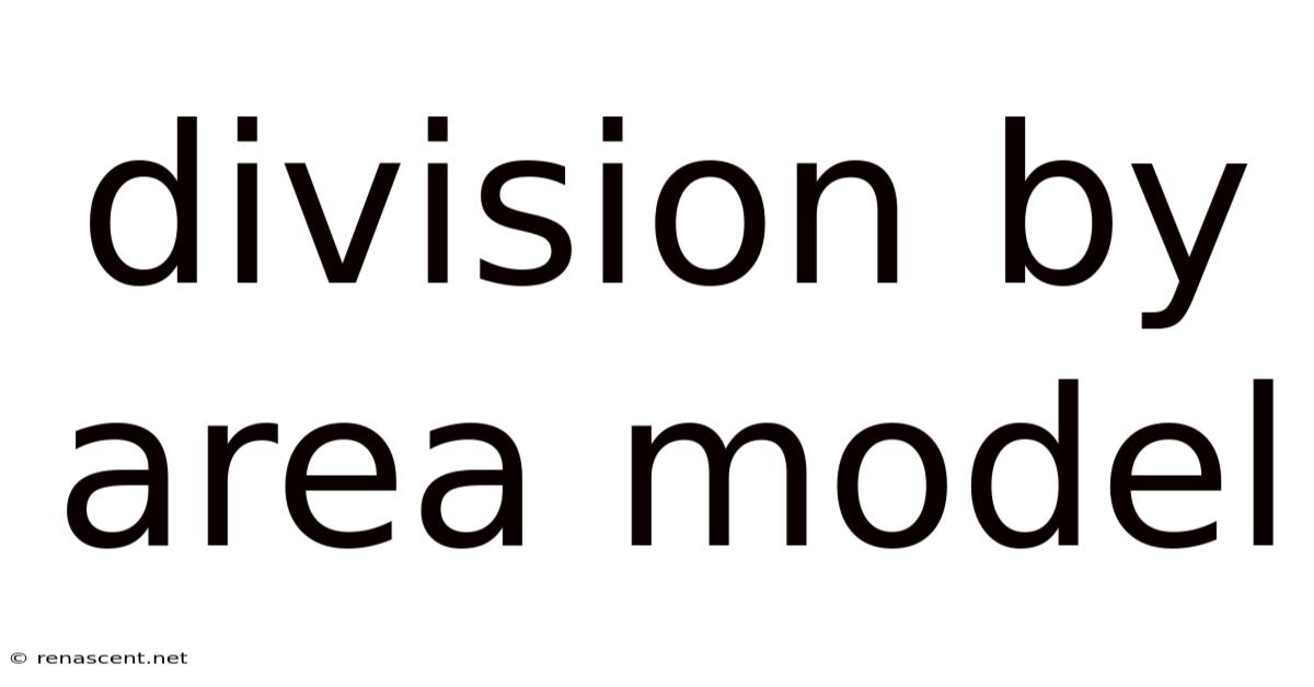 Division By Area Model