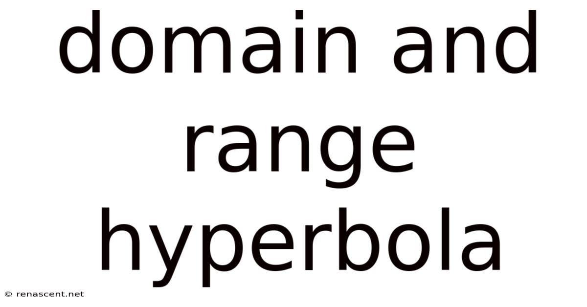Domain And Range Hyperbola