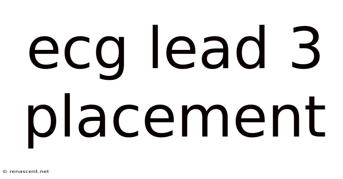 Ecg Lead 3 Placement