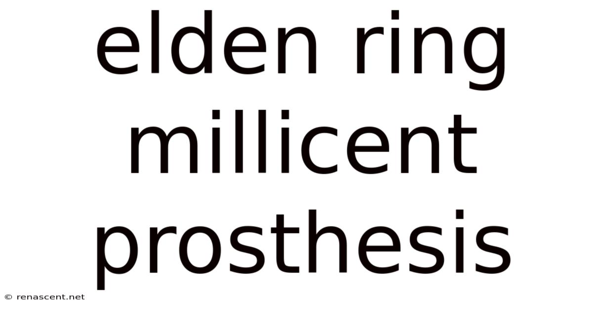 Elden Ring Millicent Prosthesis