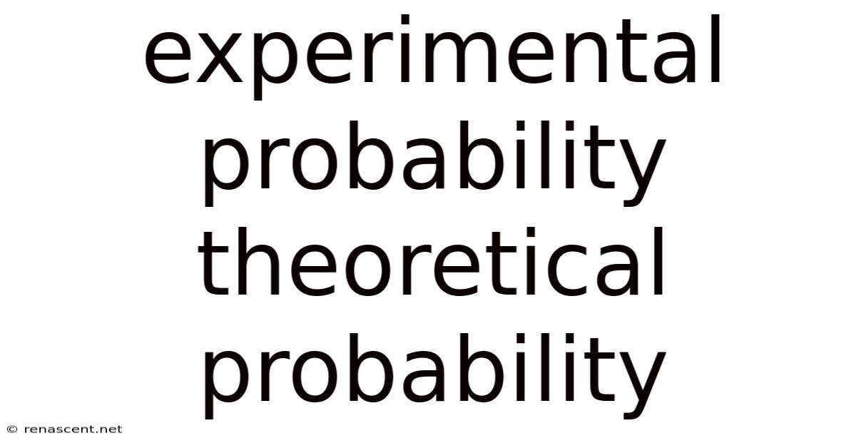 Experimental Probability Theoretical Probability