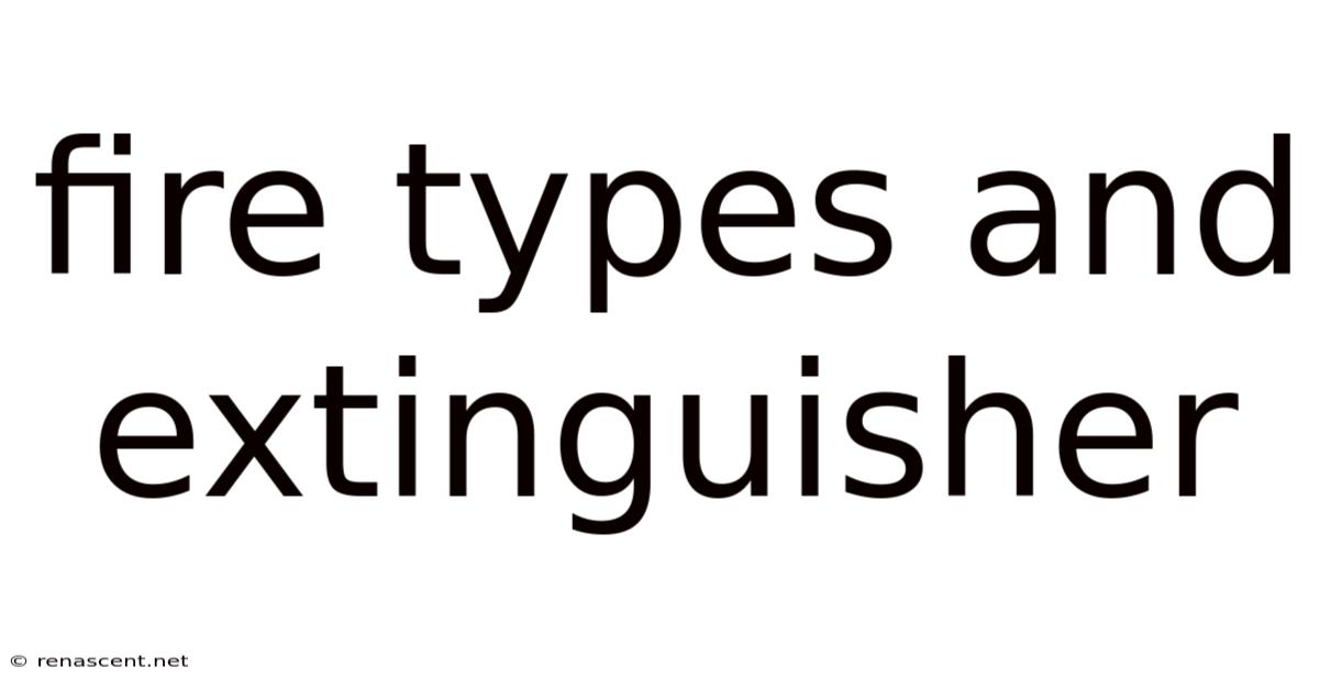 Fire Types And Extinguisher