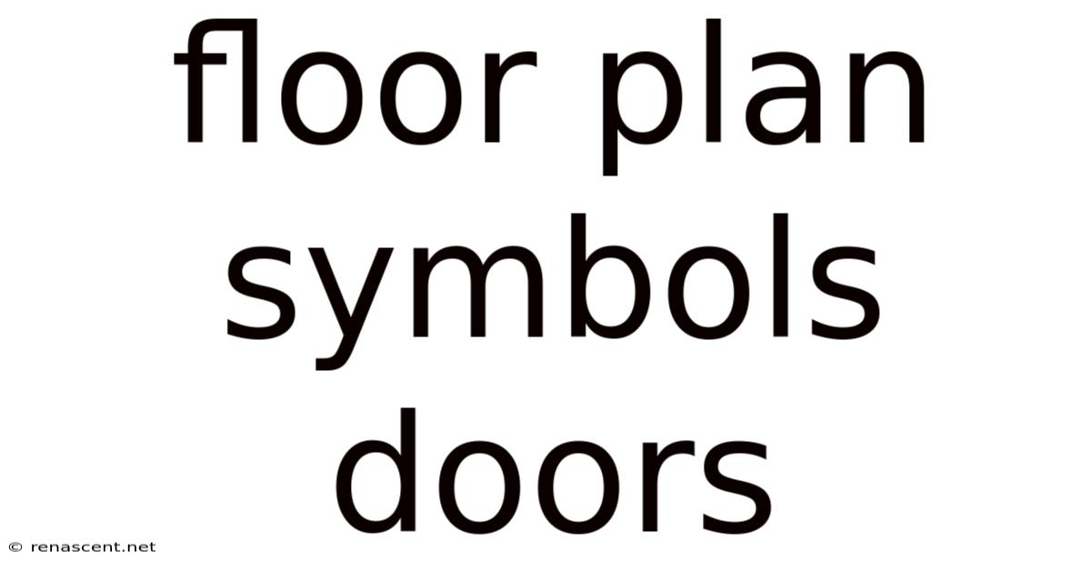 Floor Plan Symbols Doors