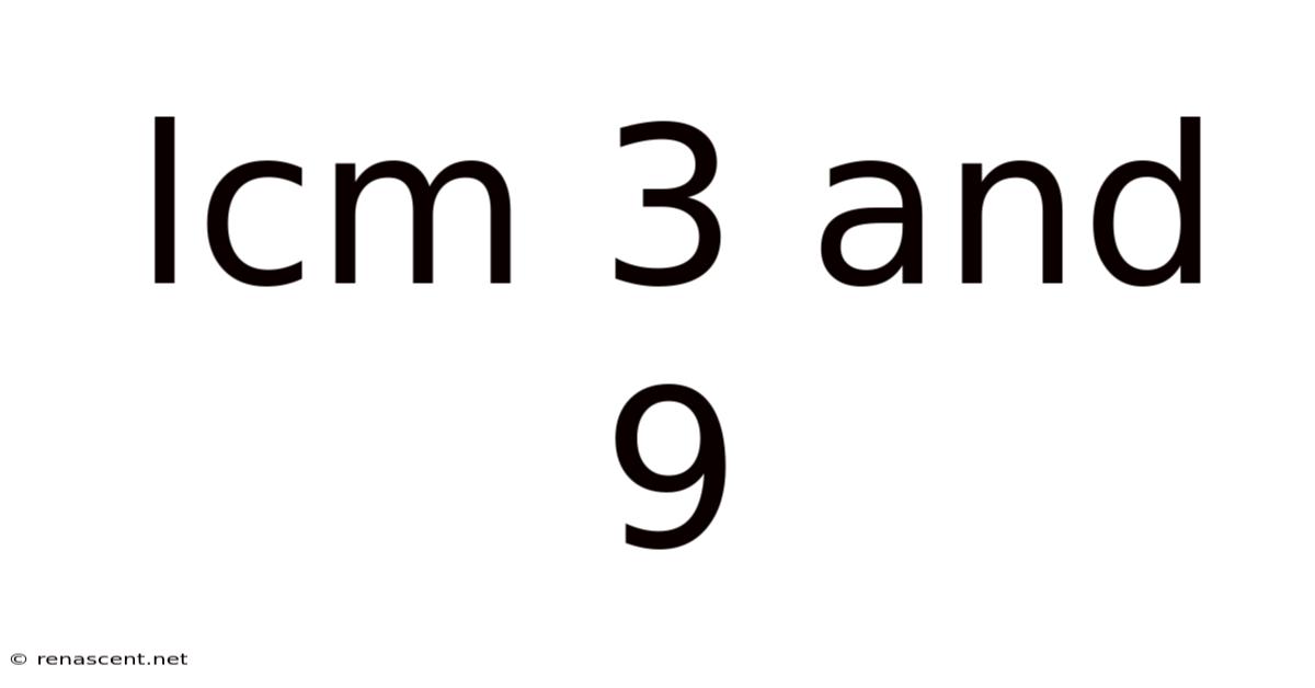 Lcm 3 And 9