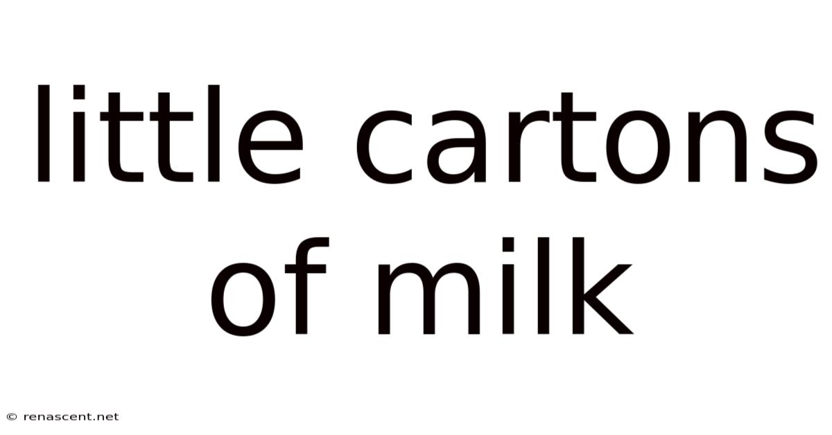 Little Cartons Of Milk