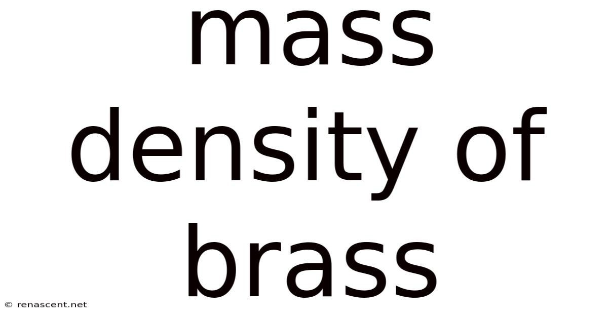 Mass Density Of Brass