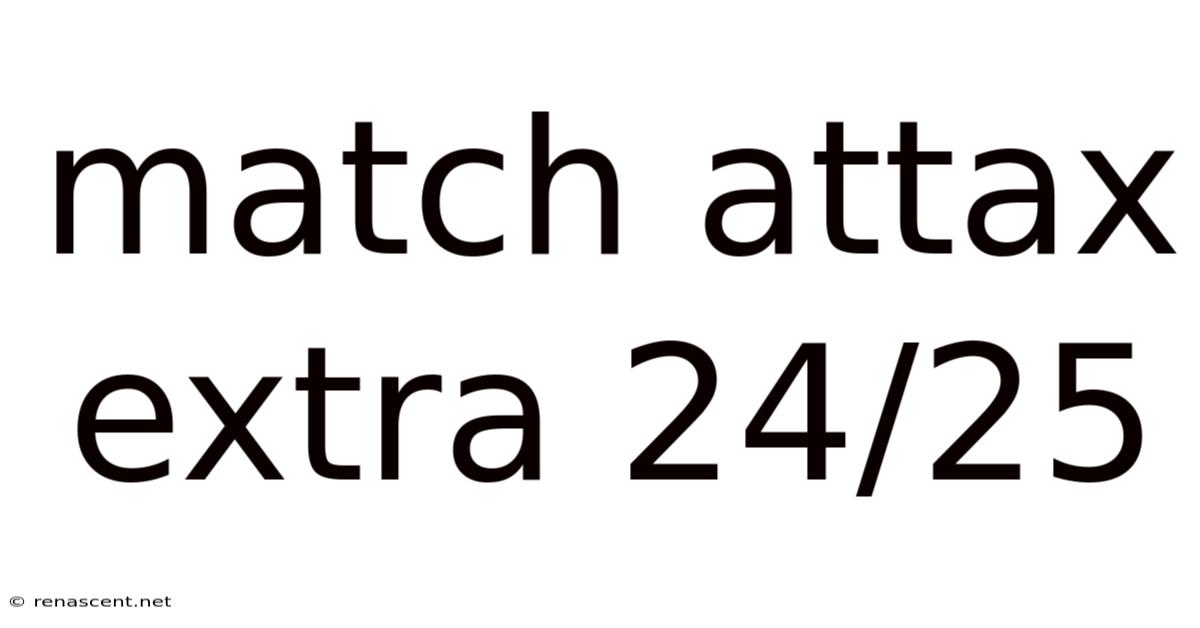 Match Attax Extra 24/25