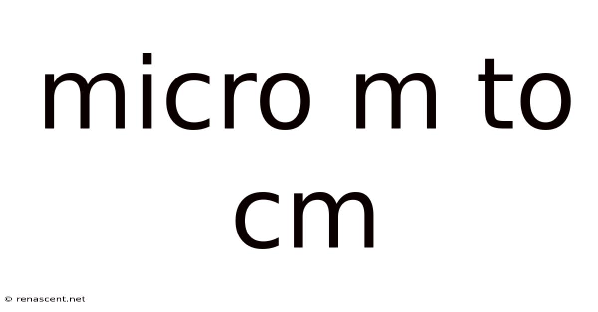 Micro M To Cm