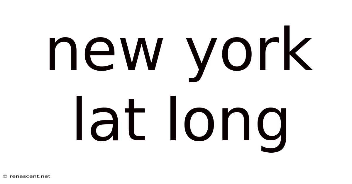 New York Lat Long