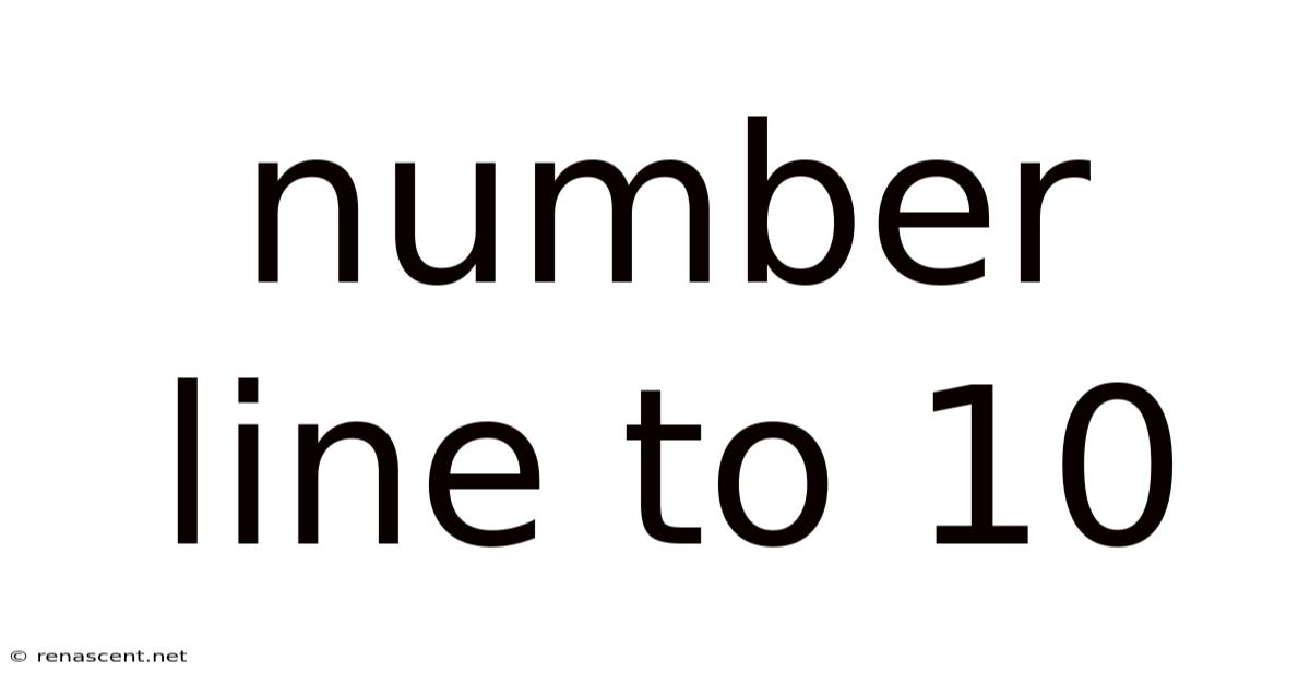 Number Line To 10