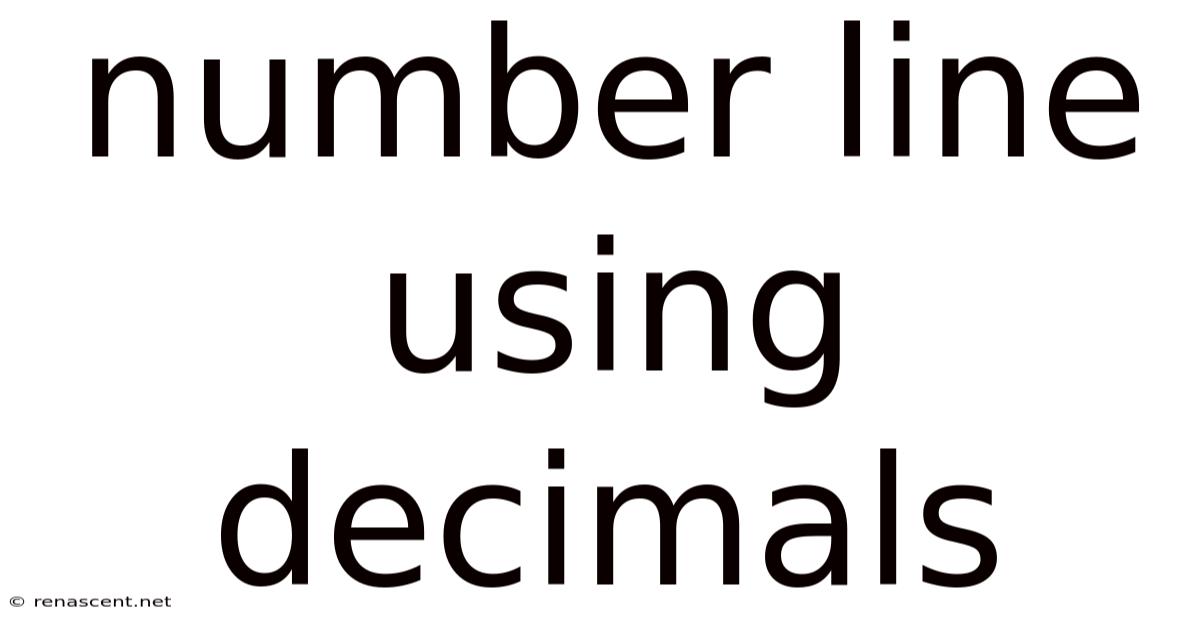 Number Line Using Decimals