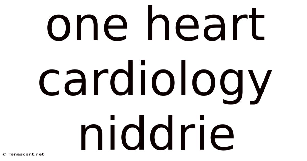One Heart Cardiology Niddrie