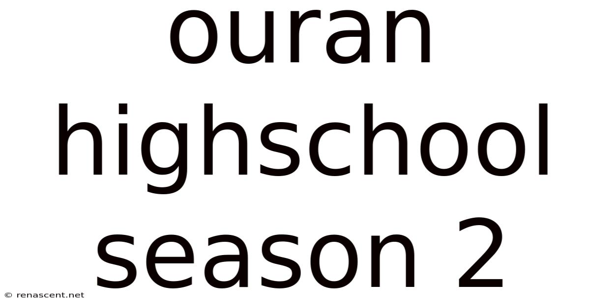 Ouran Highschool Season 2