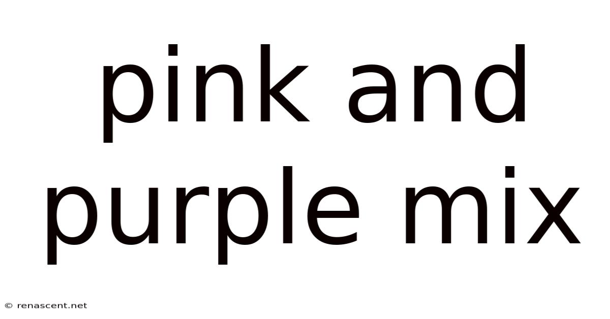 Pink And Purple Mix