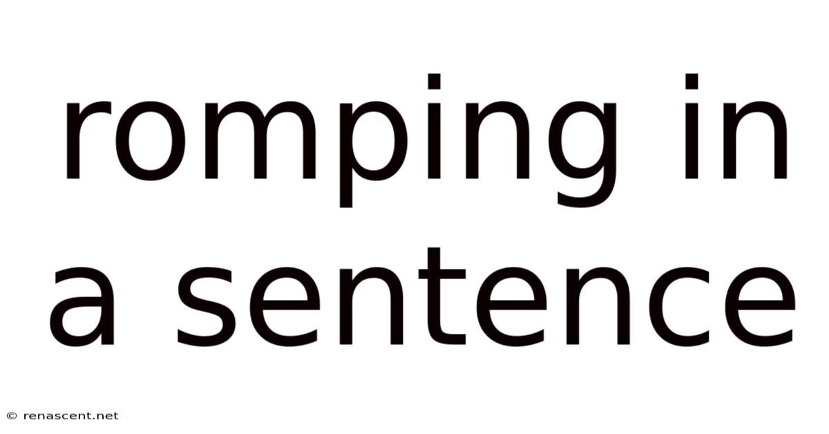 Romping In A Sentence