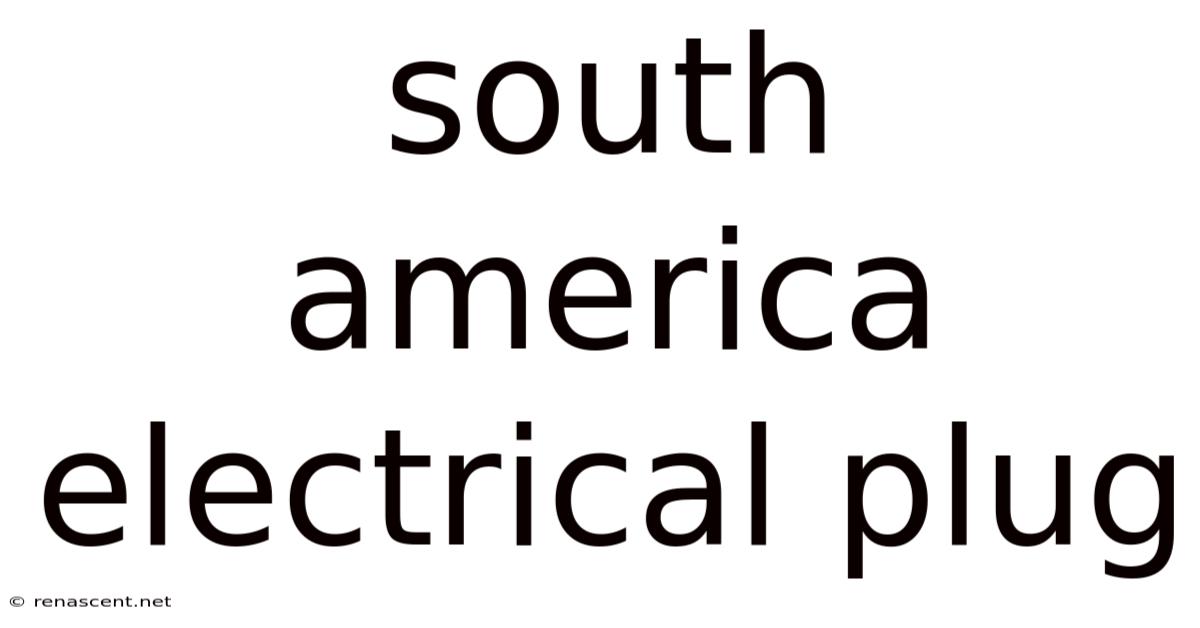 South America Electrical Plug