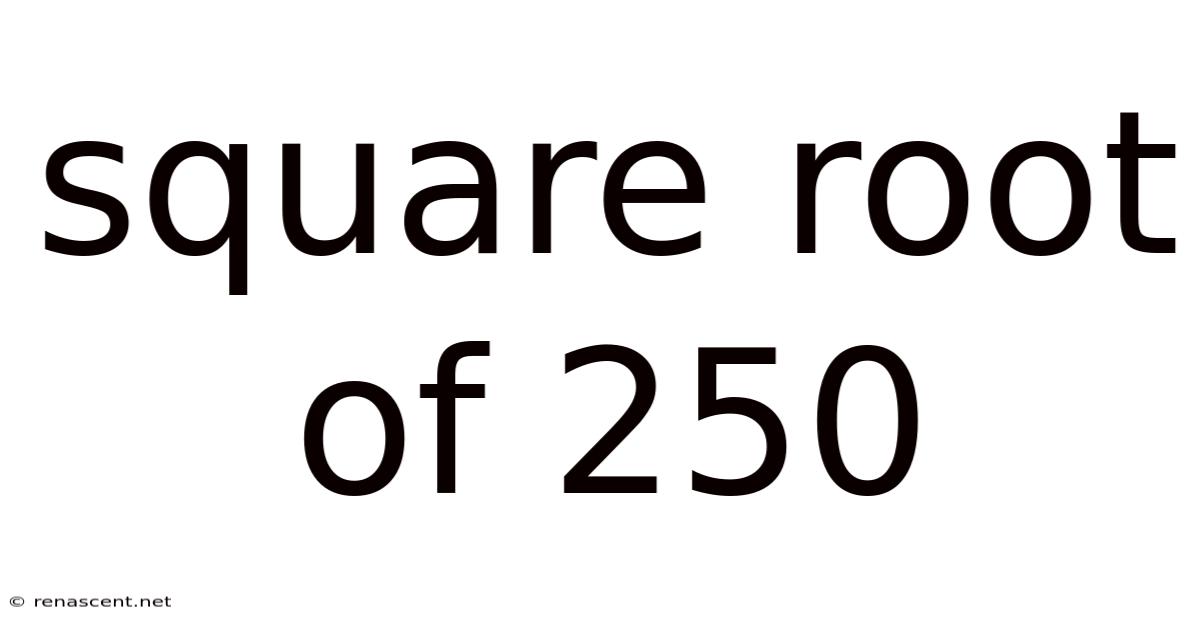 Square Root Of 250