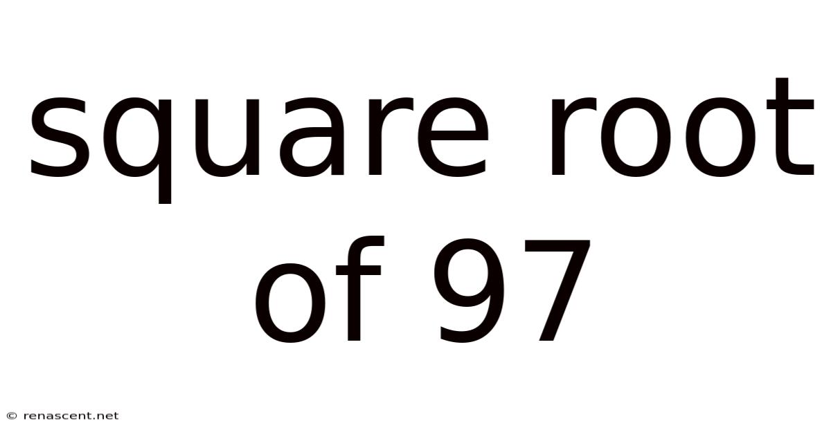 Square Root Of 97