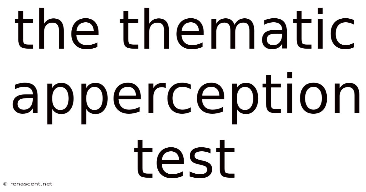 The Thematic Apperception Test
