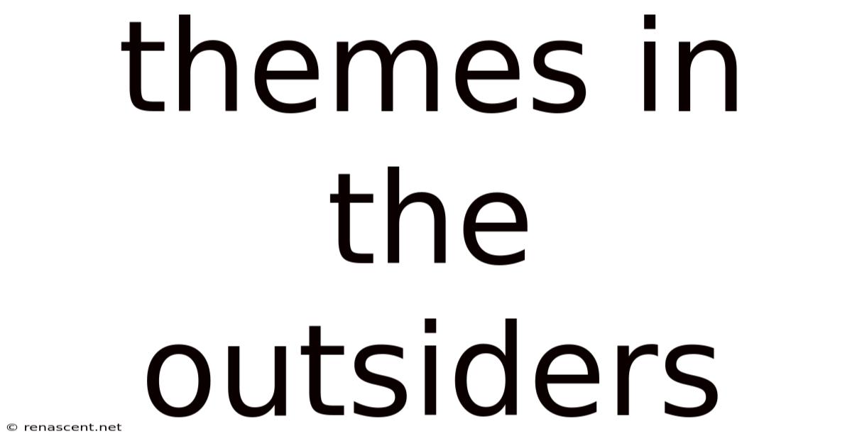 Themes In The Outsiders