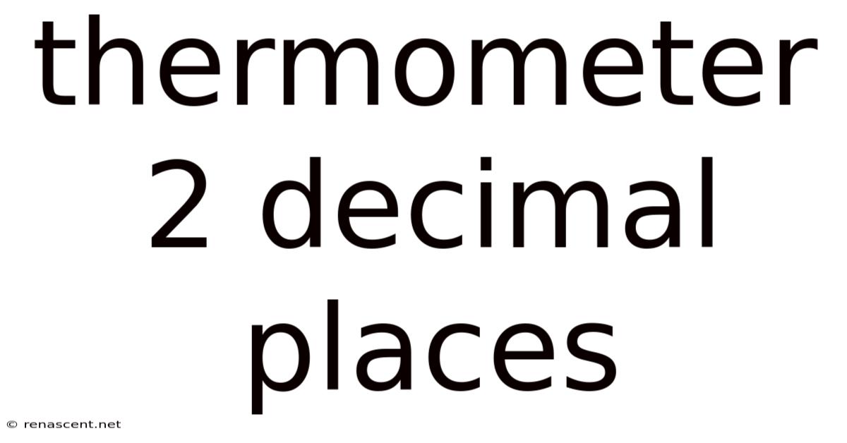 Thermometer 2 Decimal Places