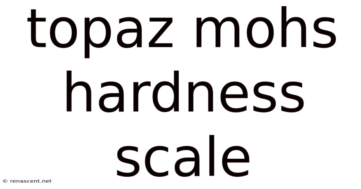 Topaz Mohs Hardness Scale